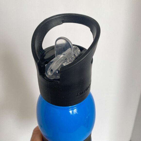 Blue Enviro-Bottle BPA-Free Drink Container With Flip-Up Nozzle Comfort Grip - Picture 6 of 15